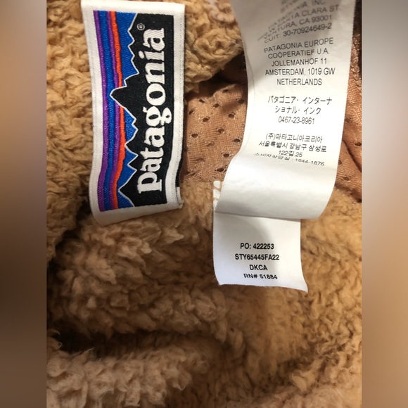 Patagonia Los Gatos Jacket youth girls XL Camel high pile fleece cozy hike - Picture 12 of 13